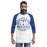 Man wearing Taylor High School Mustangs Unisex 3/4 sleeve Raglan T-shirt 206