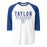 Taylor High School Mustangs Unisex 3/4 sleeve Raglan T-shirt 003