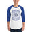 Man wearing Cypress Creek High School Cougars Unisex 3/4 sleeve Raglan T-shirt 207