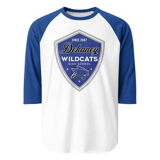 Dekaney High School Wildcats Unisex 3/4 sleeve Raglan T-shirt 225