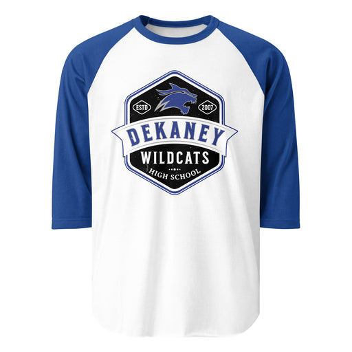 Dekaney High School Wildcats Unisex 3/4 sleeve Raglan T-shirt 209