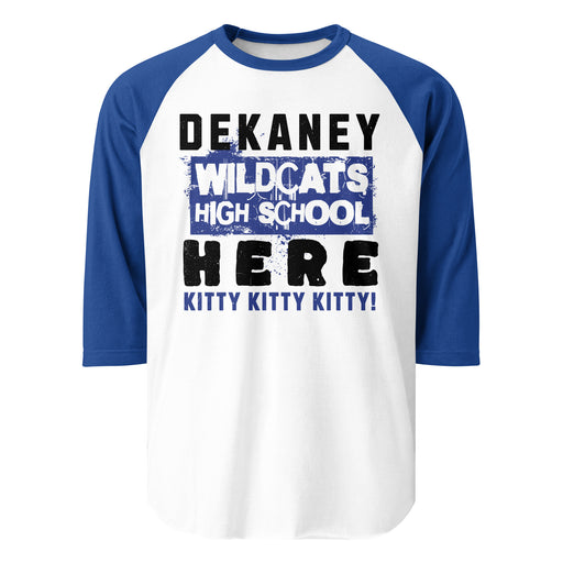 Dekaney High School Wildcats Unisex 3/4 sleeve Raglan T-shirt 231