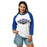 Woman wearing Dekaney High School Wildcats Unisex 3/4 sleeve Raglan T-shirt 009