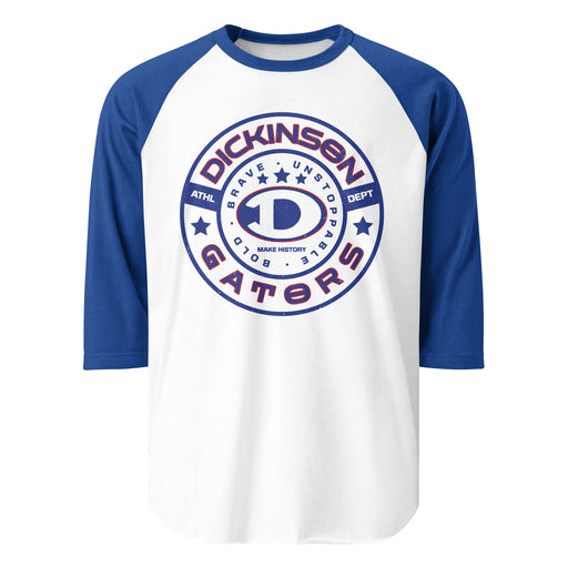 Dickinson High School Gators Unisex 3/4 sleeve Raglan T-shirt 239