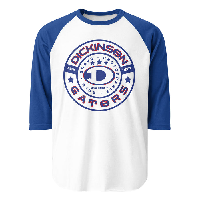 Dickinson High School Gators Unisex 3/4 sleeve Raglan T-shirt 239