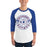 Man wearing Dickinson High School Gators Unisex 3/4 sleeve Raglan T-shirt 239