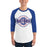 Man wearing Dickinson High School Gators Unisex 3/4 sleeve Raglan T-shirt 011