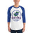 Man wearing Dickinson High School Gators Unisex 3/4 sleeve Raglan T-shirt 206