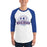 Man wearing Dickinson High School Gators Unisex 3/4 sleeve Raglan T-shirt 221