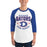Man wearing Dickinson High School Gators Unisex 3/4 sleeve Raglan T-shirt 204
