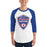 Man wearing Dickinson High School Gators Unisex 3/4 sleeve Raglan T-shirt 225