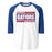 Dickinson High School Gators Unisex 3/4 sleeve Raglan T-shirt 098