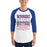 Man wearing Dickinson High School Gators Unisex 3/4 sleeve Raglan T-shirt 237