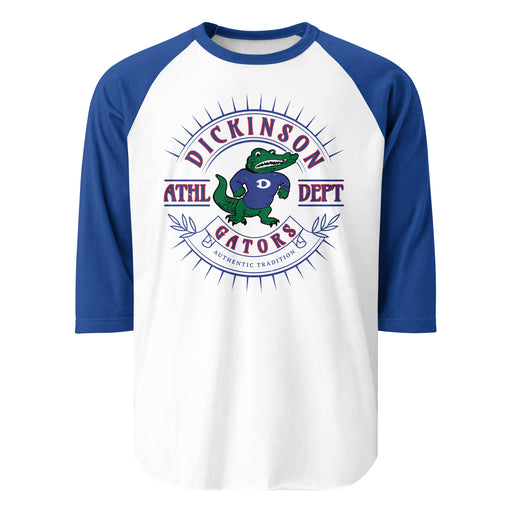 Dickinson High School Gators Unisex 3/4 sleeve Raglan T-shirt 201
