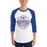 Man wearing Dickinson High School Gators Unisex 3/4 sleeve Raglan T-shirt 209