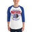 Man wearing Duncanville High School Panthers Unisex 3/4 sleeve Raglan T-shirt 204