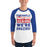 Man wearing Duncanville High School Panthers Unisex 3/4 sleeve Raglan T-shirt 231