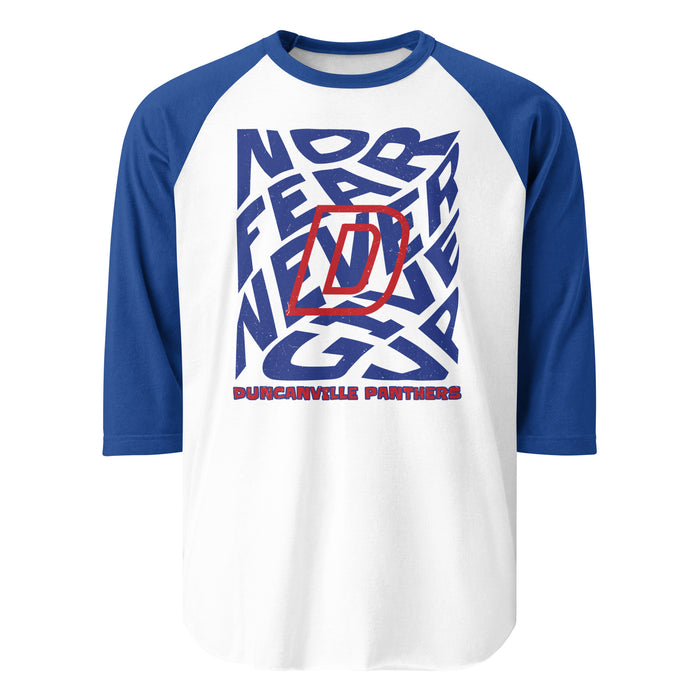 Duncanville High School Panthers Unisex 3/4 sleeve Raglan T-shirt 236