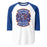 Grand Oaks High School Grizzlies Unisex 3/4 sleeve Raglan T-shirt 207