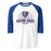 Grand Oaks High School Grizzlies Unisex 3/4 sleeve Raglan T-shirt 221
