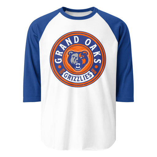 Grand Oaks High School Grizzlies Unisex 3/4 sleeve Raglan T-shirt 220