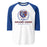 Grand Oaks High School Grizzlies Unisex 3/4 sleeve Raglan T-shirt 226