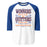 Grand Oaks High School Grizzlies Unisex 3/4 sleeve Raglan T-shirt 237