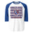Grand Oaks High School Grizzlies Unisex 3/4 sleeve Raglan T-shirt 235