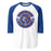 Grand Oaks High School Grizzlies Unisex 3/4 sleeve Raglan T-shirt 239