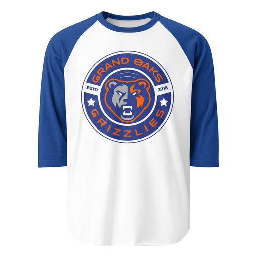 Grand Oaks High School Grizzlies Unisex 3/4 sleeve Raglan T-shirt 239