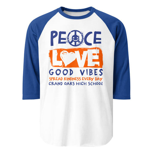 Grand Oaks High School Grizzlies Unisex 3/4 sleeve Raglan T-shirt 240