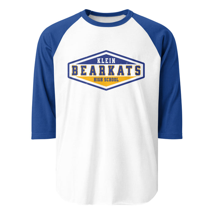 Klein High School Bearkats Unisex 3/4 Sleeve Raglan T-shirt 009