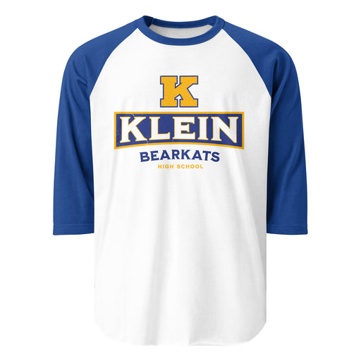 Klein High School Bearkats Unisex 3/4 Sleeve Raglan T-shirt 202