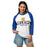 Woman wearing Klein High School Bearkats Unisex 3/4 Sleeve Raglan T-shirt 202