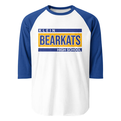 Klein High School Bearkats Unisex 3/4 Sleeve Raglan T-shirt 098