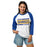 Woman wearing Klein High School Bearkats Unisex 3/4 Sleeve Raglan T-shirt 098