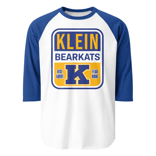 Klein High School Bearkats Unisex 3/4 Sleeve Raglan T-shirt 001