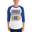 Man wearing Klein High School Bearkats Unisex 3/4 Sleeve Raglan T-shirt 001