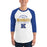 Man wearing Klein High School Bearkats Unisex 3/4 Sleeve Raglan T-shirt 040