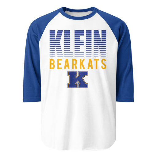 Klein High School Bearkats Unisex 3/4 Sleeve Raglan T-shirt 024