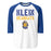 Klein High School Bearkats Unisex 3/4 Sleeve Raglan T-shirt 017