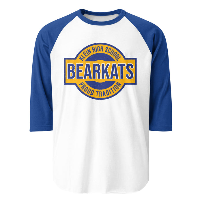 Klein High School Bearkats Unisex 3/4 Sleeve Raglan T-shirt 011
