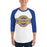 Man wearing Klein High School Bearkats Unisex 3/4 Sleeve Raglan T-shirt 011