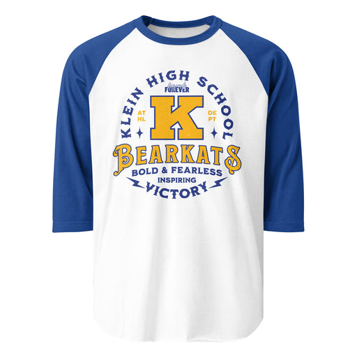 Klein High School Bearkats Unisex 3/4 Sleeve Raglan T-shirt 206
