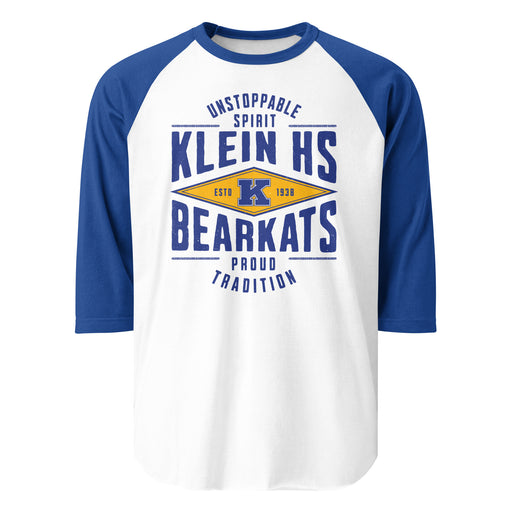 Klein High School Bearkats Unisex 3/4 Sleeve Raglan T-shirt 210