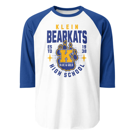 Klein High School Bearkats Unisex 3/4 Sleeve Raglan T-shirt 204