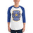 Man wearing Klein High School Bearkats Unisex 3/4 Sleeve Raglan T-shirt 207