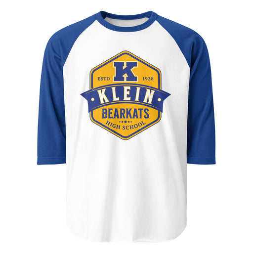 Klein High School Bearkats Unisex 3/4 Sleeve Raglan T-shirt 209