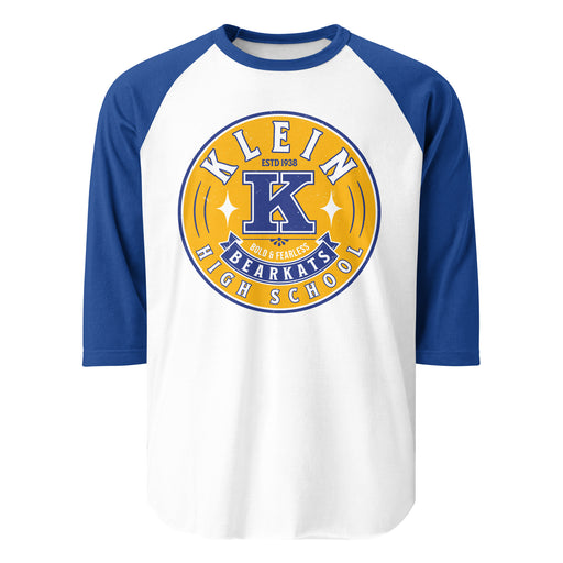 Klein High School Bearkats Unisex 3/4 Sleeve Raglan T-shirt 215