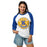 Woman wearing Klein High School Bearkats Unisex 3/4 Sleeve Raglan T-shirt 215